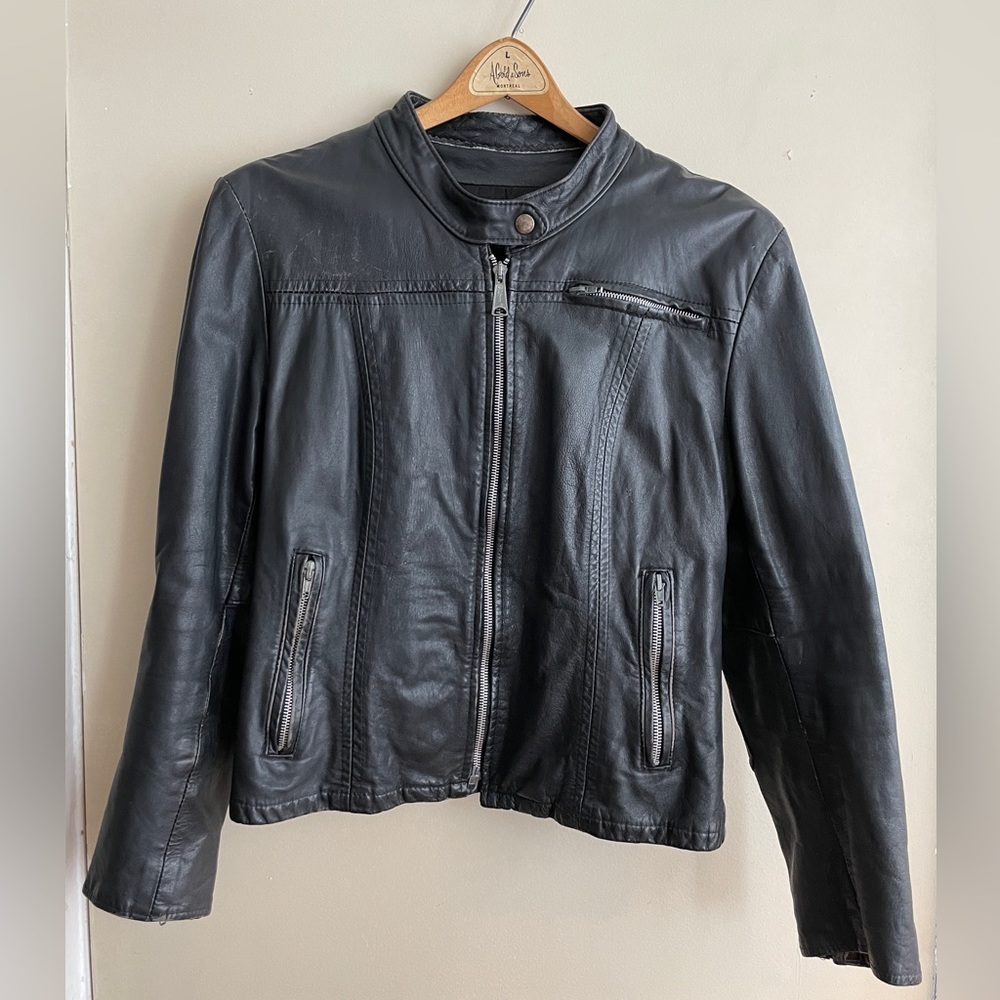 Vintage Leather Attic Moto Jacket size 16 (women’s medium)